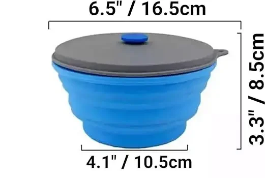 Mr. Peanut's Collapsible Silicone Camping Bowl
