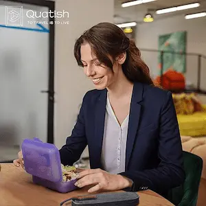 Travel Utensils with Case, Quatish Portable Set