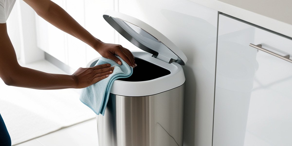 cleaning a motion sensor bin