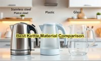 Stainless Steel vs Plastic vs Glass Kettle: Which Material Is Healthiest and Most Durable?