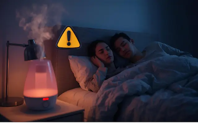 The family was disturbed at night due to a portable humidifier not working properly.