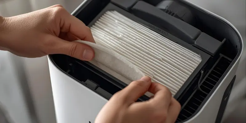 Replacing the HEPA filter in an air purifier