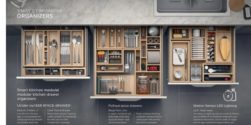 Smart Kitchen Drawer Organizers & Storage Tech